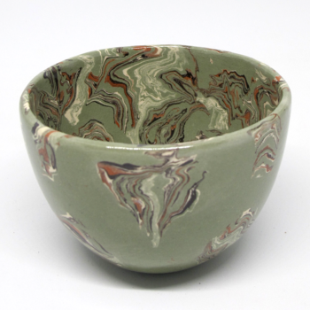 Bol dominante verte nériage polychrome