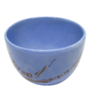 Bol bleu en céramique, décor nériage parme et bleu – Image 4