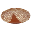 Grande assiette nerikomi ocre rouge et blanc – Image 2