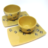 Ensemble trois pièces céramique jaune – Image 4