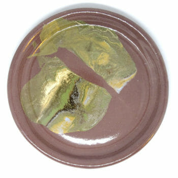 Petite assiette parme décor nériage